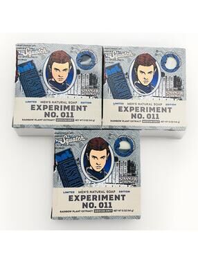Dr. Squatch Stranger Things Experiment No. 011 Soap 3‑Pack – Limited Edition